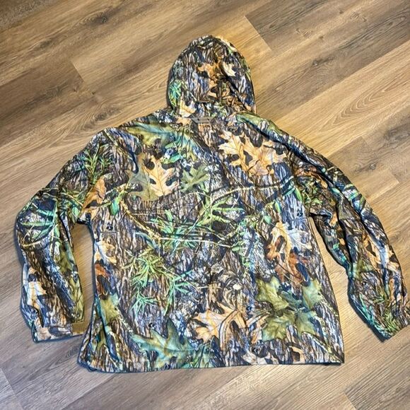 Vtg mossy oak raintaimer II jacket in camo size XL in forest floor hooded - Picture 9 of 11